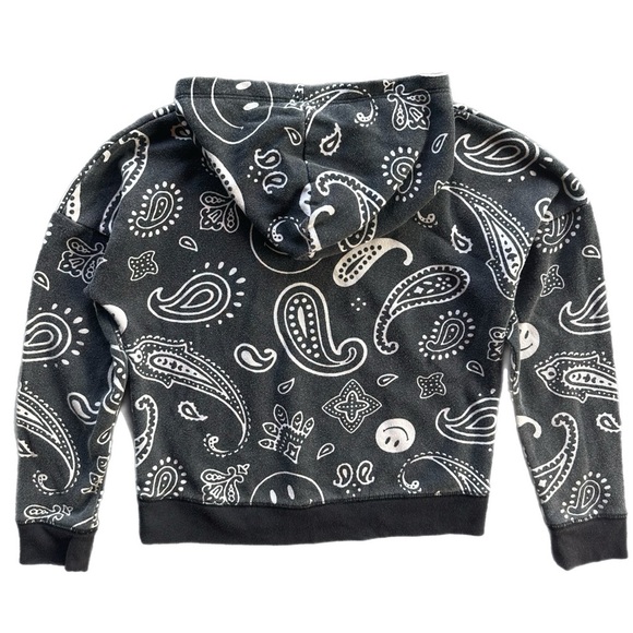 Justice Girls Black Graphic  Hoodie Sweatshirt Size 10 - Picture 3 of 5